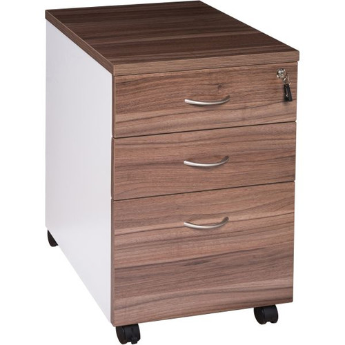 OM Premiere Mobile Pedestal 685Hx468Wx510mmD 2 Drawer 1 Filing Drawer Casnan and White