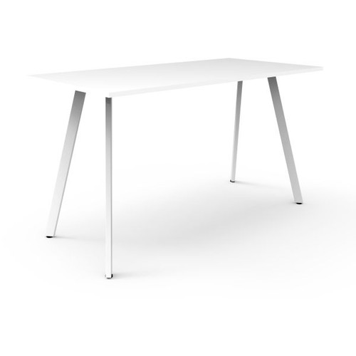 Eternity High Bar Table 1050Hx1500Wx750D White Top White Frame
