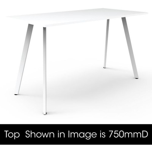Eternity High Bar Table 1050Hx1800Wx900D White Top White Frame