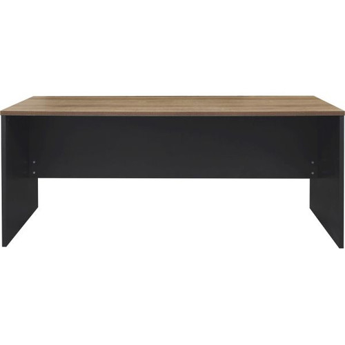 OM Premiere Straight Desk 1500W x 750D x 720mmH Regal Walnut and Charcoal