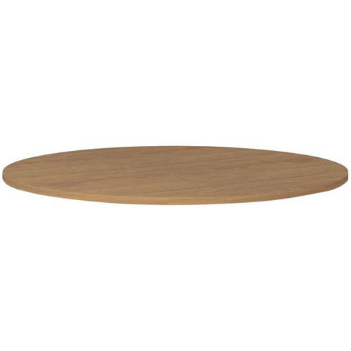 OM Premiere Round Meeting Table Top 900mmD Regal Walnut