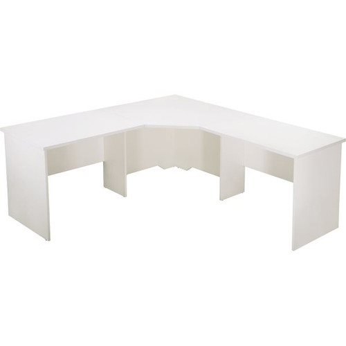Rapid Vibe 3 Piece Corner Workstation 1800Wx1800Wx600D All White