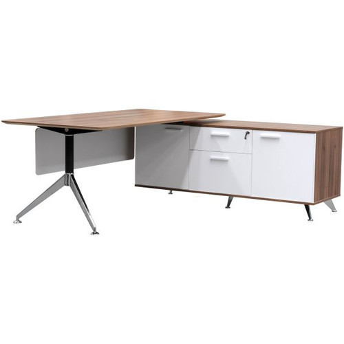 POTENZA DESK W 2150 x D 1850 x H 750mm Casnan/White