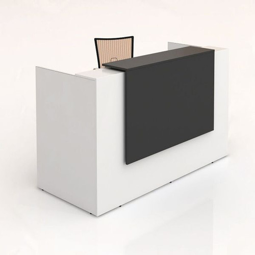RECEPTION COUNTER (SORRENTO) 2100W X 840D X 1150H CHARCOAL/WHITE