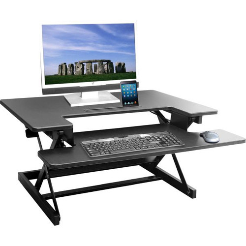 Hilift Sit Stand Desk With Keyboard Black