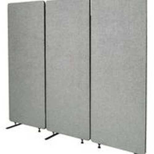 Visionchart ZIP Acoustic Divider Screen 3 Panel 1650Hx1830W Silver