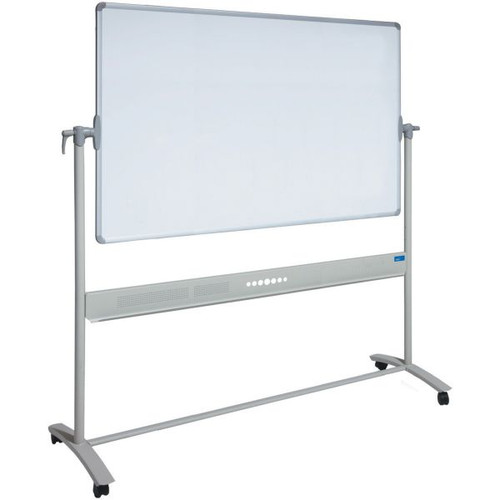 MOBILE WHITEBOARD 1500 X 900 PORCELAIN MAGNETIC PIVOTING