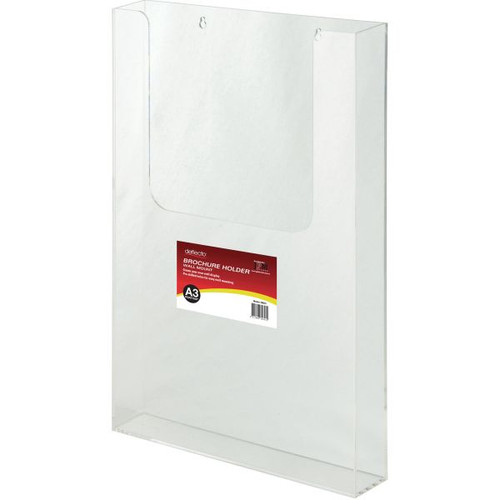 DEFLECT-O BROCHURE HOLDER A3 PORTRAIT WALL MOUNT
