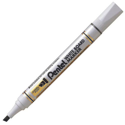 Pentel MW86 Whiteboard Marker Chisel 1.9mm-4.7mm  Black, Box of 12