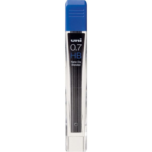 UNI-BALL Lead Refills Nano Dia 0.7MM HB Tube of 12