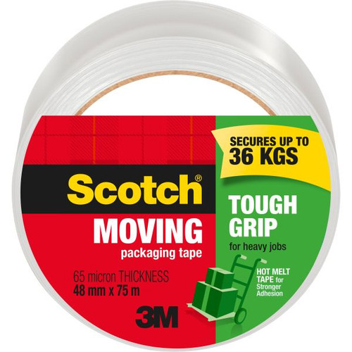 SCOTCH 3500-AU75 PACKAGING Tape Tough Grip Clear Hot Melt 48mm X 75m