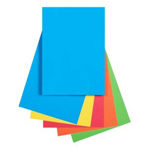 Quill Coloured Paper 80gsm A4 - Brights Assorted, Pack of 250 (90195)