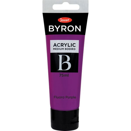 Jasart Byron Acrylic Paint 75ml Fluoro Purple