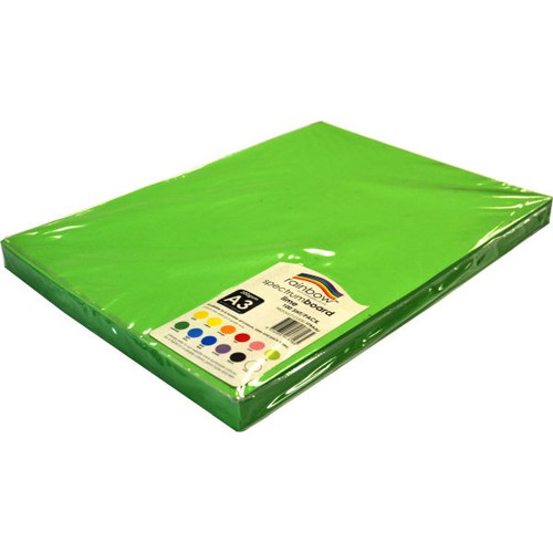 SPECTRUM BOARD A3 Lime 200gsm Pack of 100