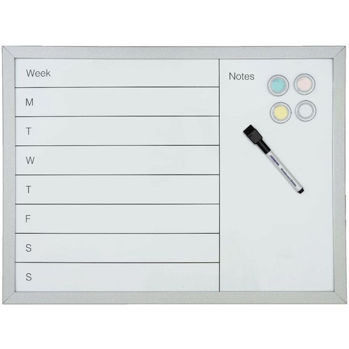 Whiteboard Calendar Grey 370 x 430mm