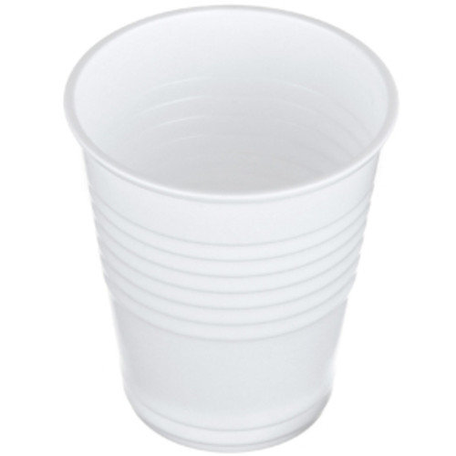 Disposable Plastic Water Cup 200ml - White, Carton of 1000