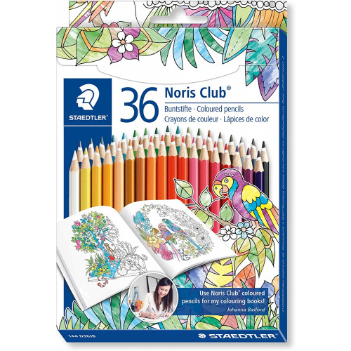 NORIS COLOUR COLOURED PENCILS - ASSORTED 36'S BOX OF 36