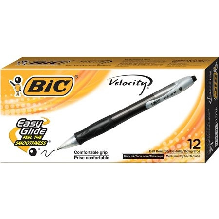 BIC Z4 NEEDLE POINT PENS BLK (Box of 12)