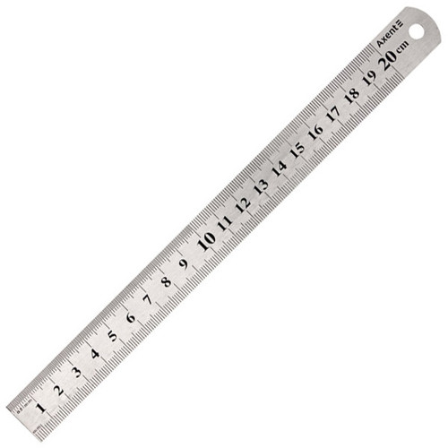 STAINLESS STEEL  RULER 20CM X 2.8CM