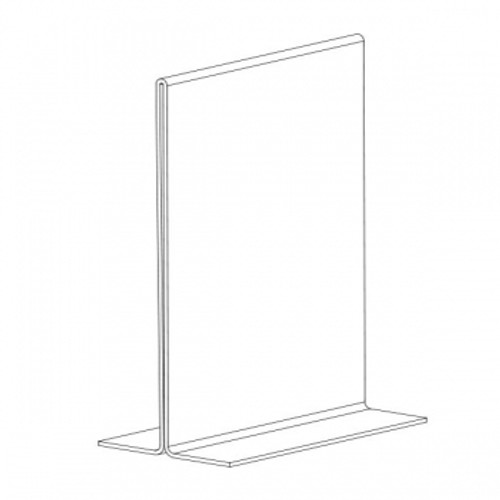 MENU/SIGN HOLDER - A4 DOUBLE SIDED PORTRAIT, 1.5MM THICKNESS - Pack of 6