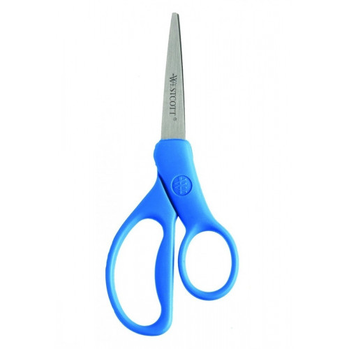 WESTCOTT 152MM (6") BLUE ANTIMICROBIAL SCISSORS Ambidextrous Left & Right Hand