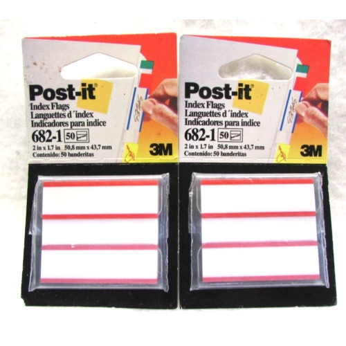 3M RED INDEX FLAGS (1 PACKET)