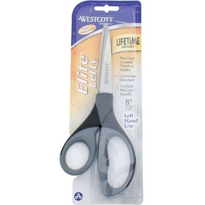 WESTCOTT ELITE SCISSORS 8 LEFTY STAINLESS STEEL