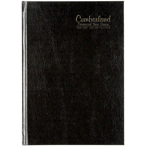 CUMBERLAND CASEBOUND FINANCIAL YEAR DIARY A5 DAY TO PAGE (2024-2025)