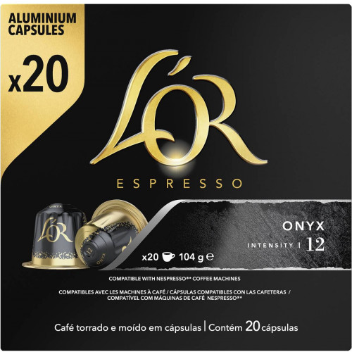 L'or Espresso Onyx Coffee Capsules 20 Pack