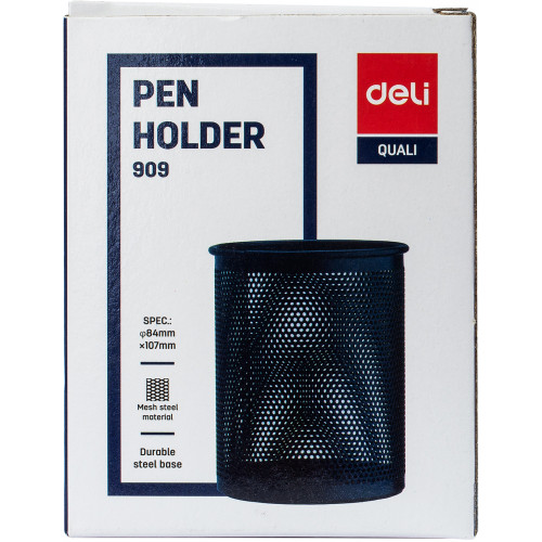 Deli Pen Holder / Pencil Cup Mesh Black