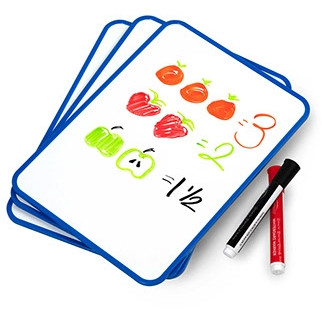 Double Sided A4 Magnetic Whiteboard with Frame Lap board