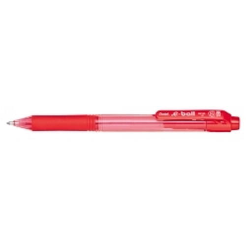 PENTEL BALLPOINT PEN 0.7MM E-BALL Red (Each)