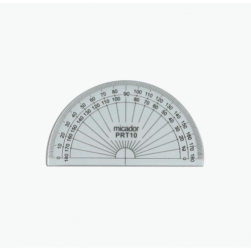 MICADOR PROTRACTOR 180 DEGREES 100MM