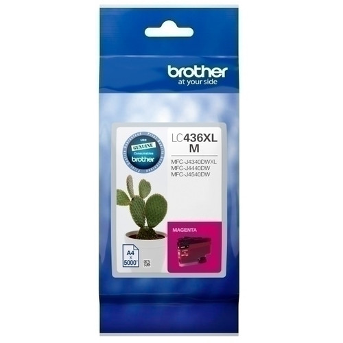 Brother LC436XL Original Magenta Ink Cartridge High Yield Suits Brother MFC-J4440DW / J4540DW / J4340DW XL / J5855DW XL / J5955DW / J6555DW XL / J6955DW / J6957DW