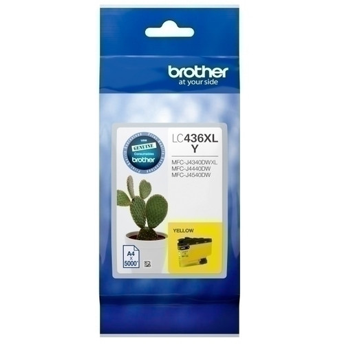 Brother LC436XL Yellow Ink Cartridge High Yield Suits Brother MFC-J4440DW / J4540DW / J4340DW XL / J5855DW XL / J5955DW / J6555DW XL / J6955DW / J6957DW