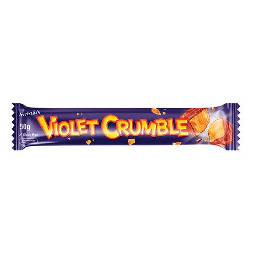 VIOLET CRUMBLE CHOCOLATE BAR 50GM