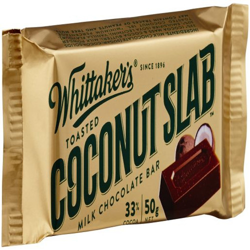 WHITTAKERS CHOCOLATE COCONUT SLAB 50GM