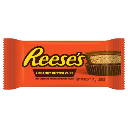 REESES CHOCOLATE PEANUT BUTTER CUPS 42GM