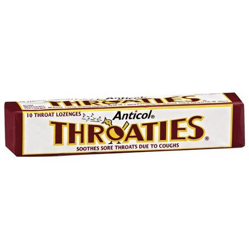 ALLENS ANTICOL THROATIES MEDICATED THROAT LOZENGES 40GM (Carton of 36)