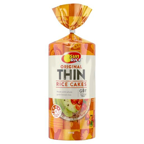 SUNRICE ORIGINAL THIN RICE CAKES 150GM