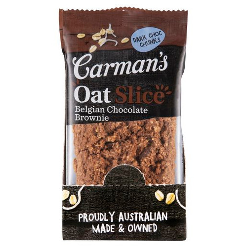 CARMANS BELGIAN CHOCOLATE BROWNIE HEALTH SNACKS OAT SLICE 70GM