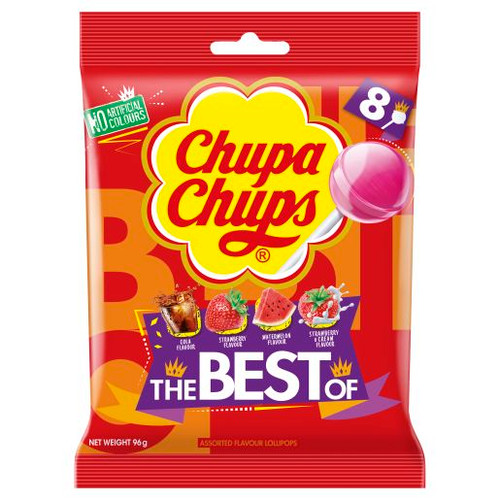 CHUPA CHUPS BEST OF BAG BUN 96GM