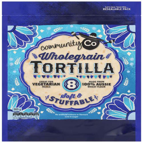 COMMUNITY CO WHOLEGRAIN TORTILLAS 8PK