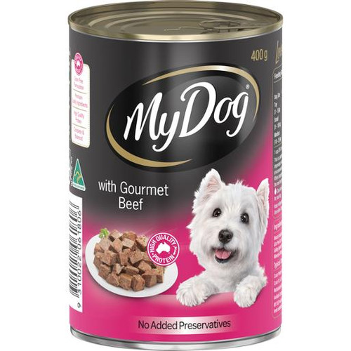 MY DOG GOURMET BEEF DOG FOOD 400GM