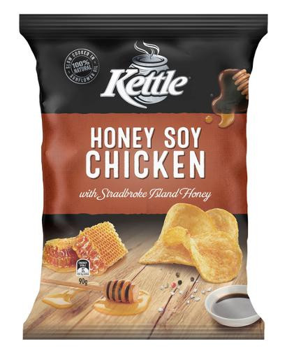 KETTLE HONEY SOY CHICKEN POTATO CHIPS 90GM