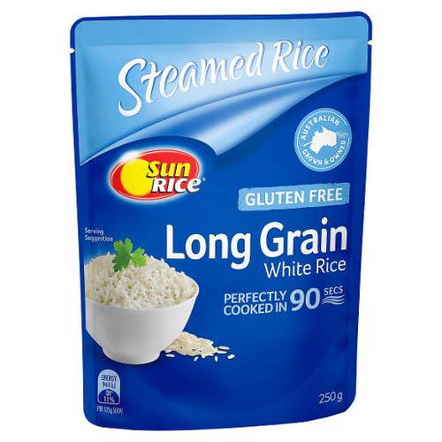 SUNRICE 9 SECOND WHITE LONG GRAIN RICE 250GM