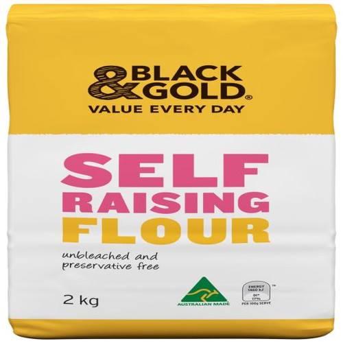 BLACK & GOLD SELF RAISING FLOUR 2KG