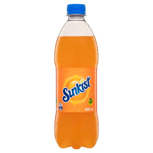 SUNKIST ORANGE SOFT DRINK 600ML