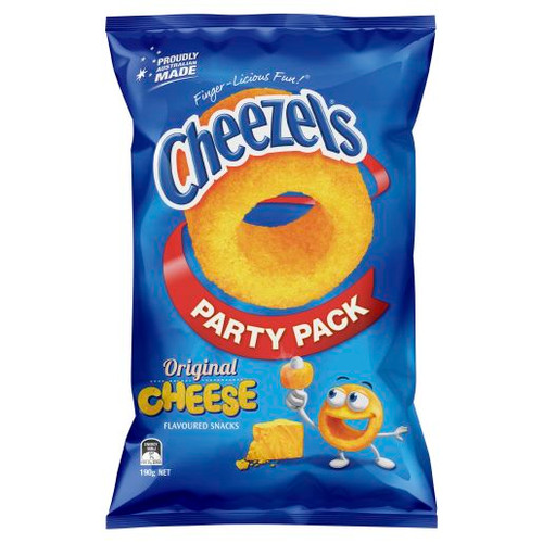 CHEEZELS SNACKS CHEESE 190GM