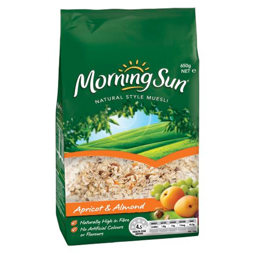 MORNING SUN APRICOT & ALMOND MUESLI